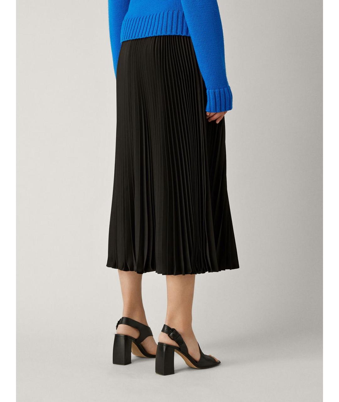 JOSEPH Черная полиэстеровая юбка миди, фото 3