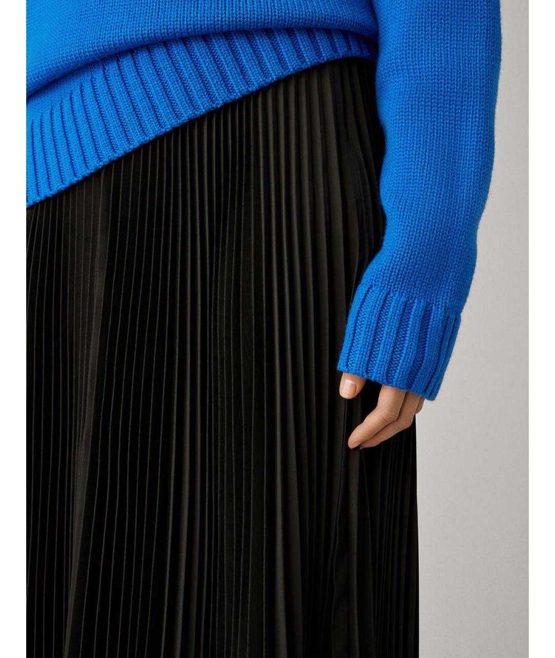 JOSEPH Черная полиэстеровая юбка миди, фото 5