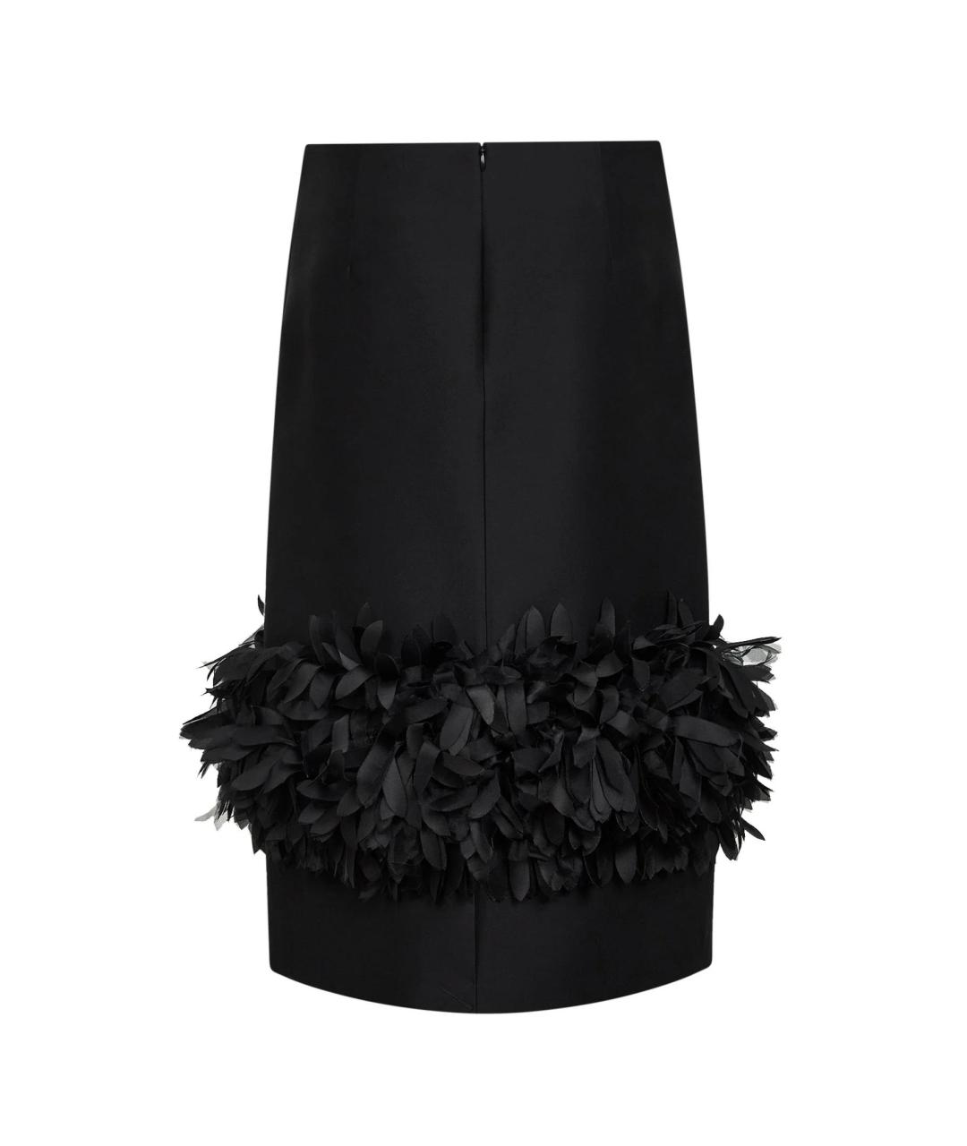 TOTEME Черная шерстяная юбка миди, фото 2