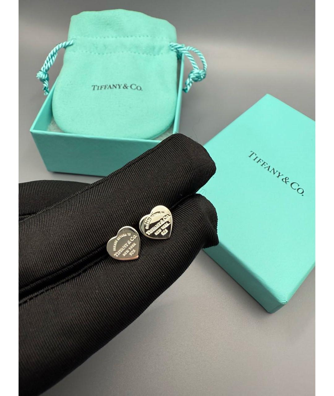 TIFFANY&CO Серебряные серебряные серьги, фото 2