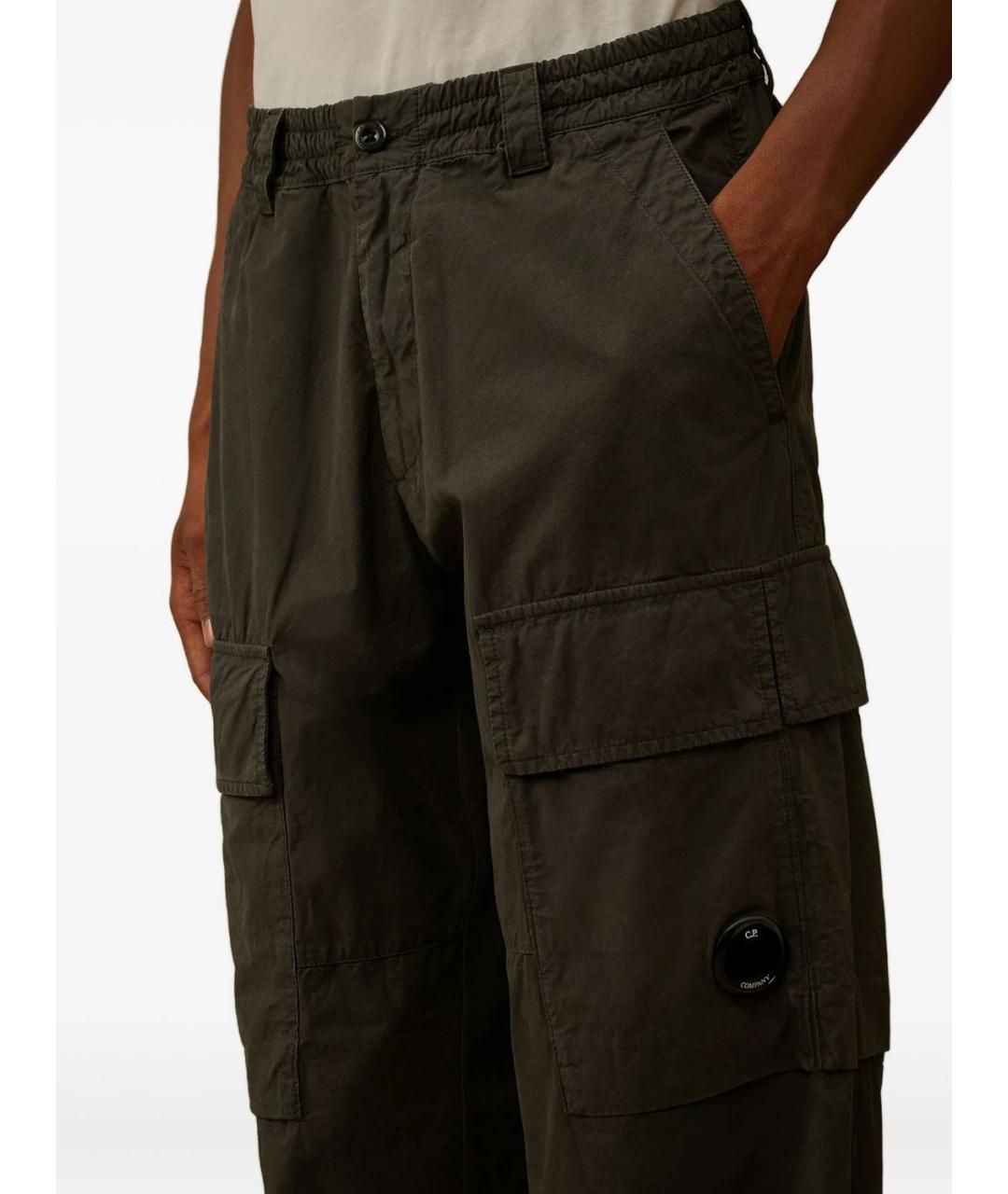 CP COMPANY Зеленые хлопковые повседневные брюки, фото 2