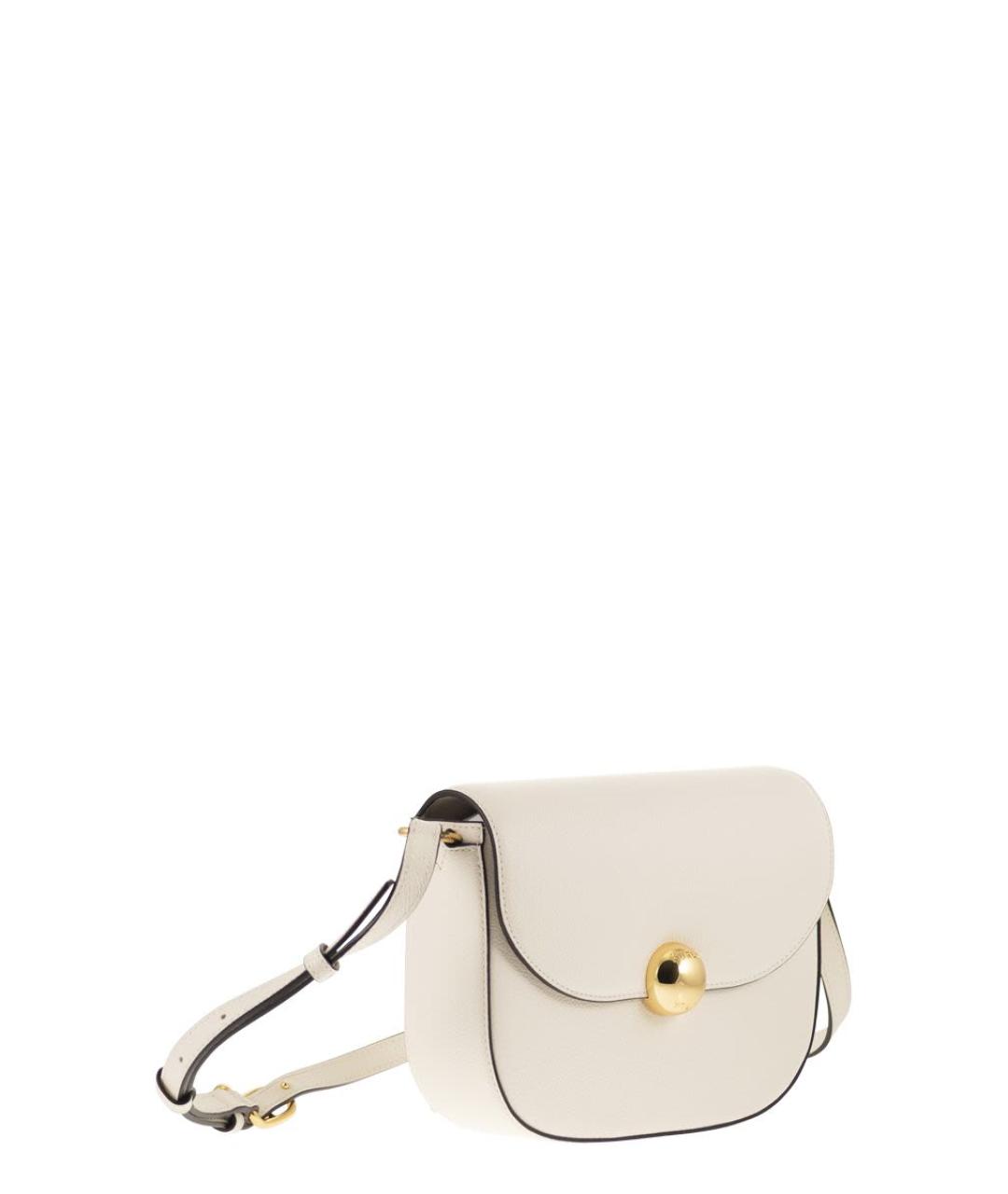 FURLA Бежевая кожаная сумка через плечо, фото 4