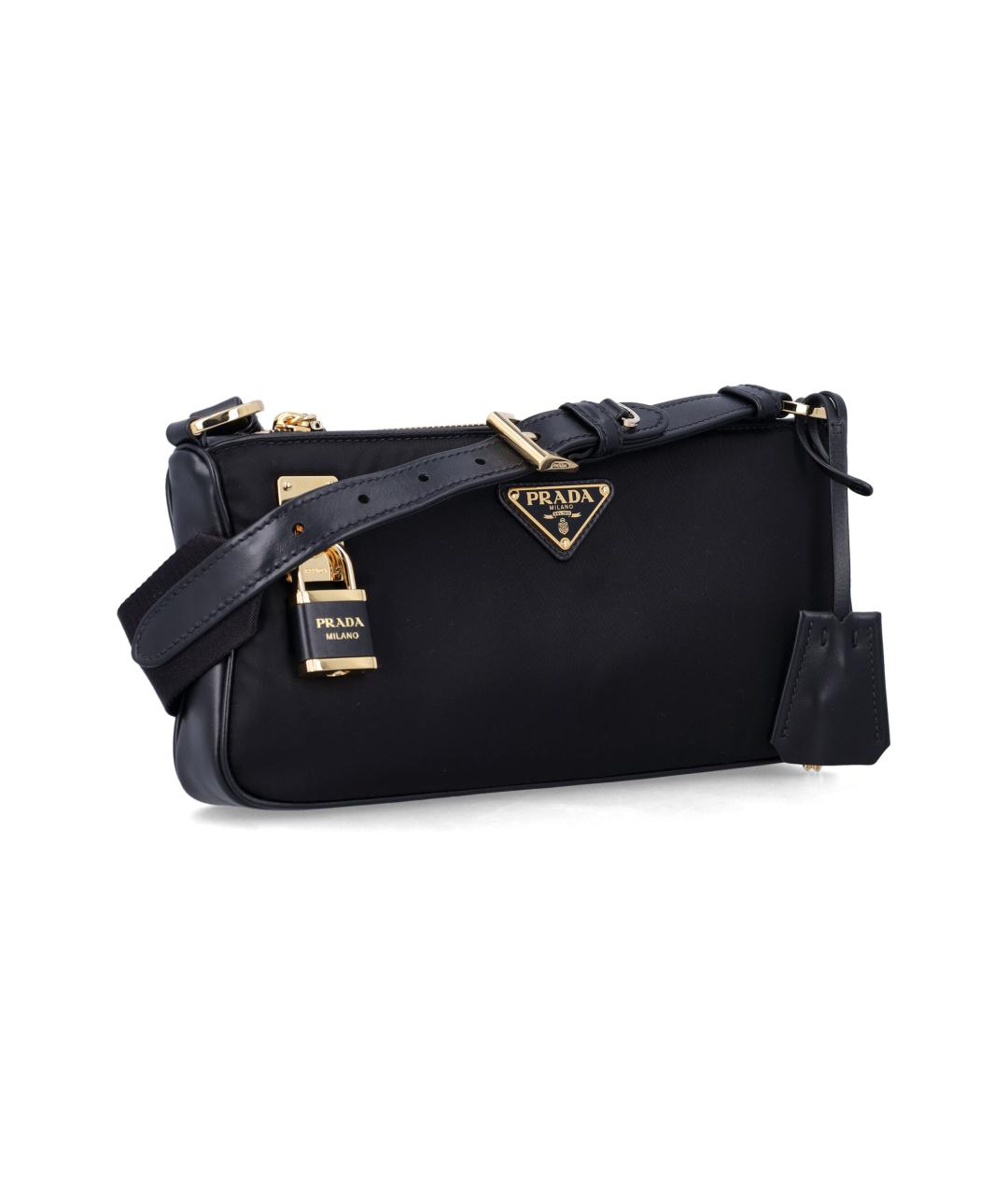 PRADA Черная тканевая сумка через плечо, фото 2