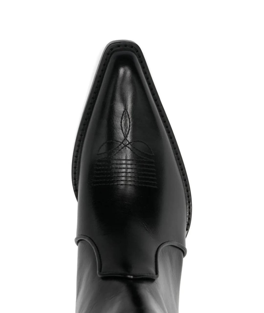 KHAITE Черные кожаные ботинки, фото 4