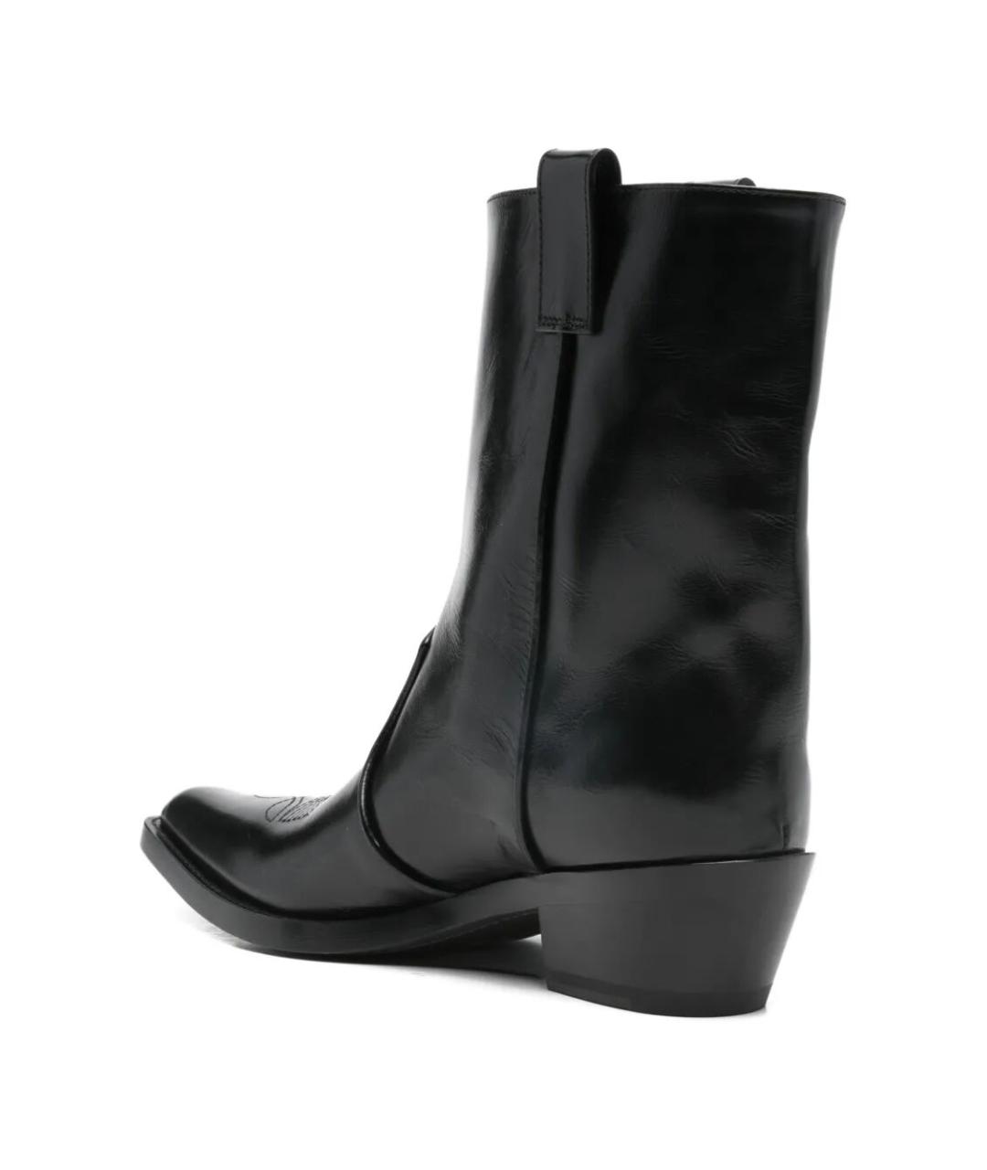 KHAITE Черные кожаные ботинки, фото 3