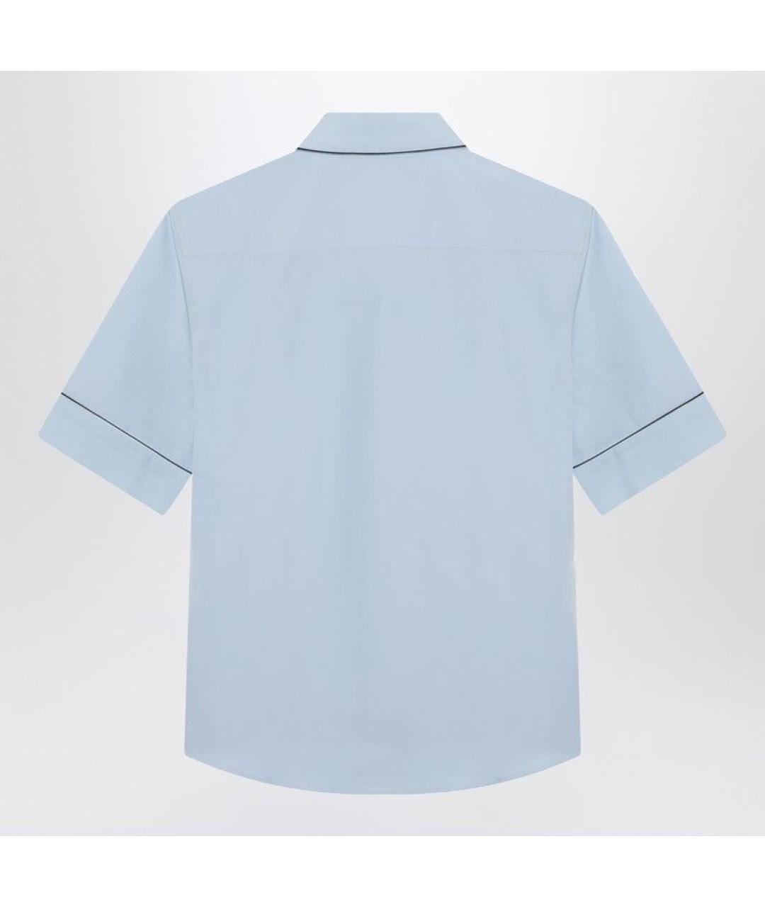 PRADA Голубая хлопковая рубашка, фото 2
