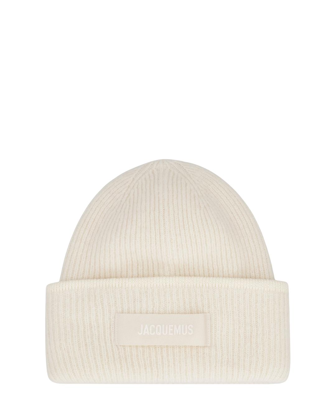 JACQUEMUS Бежевая шерстяная шапка, фото 1