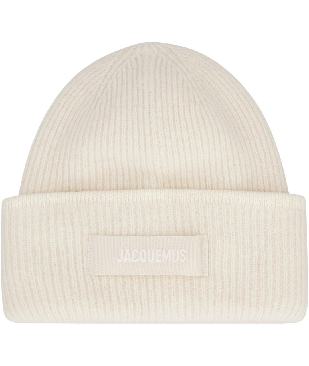 JACQUEMUS Бежевая шерстяная шапка, фото 2