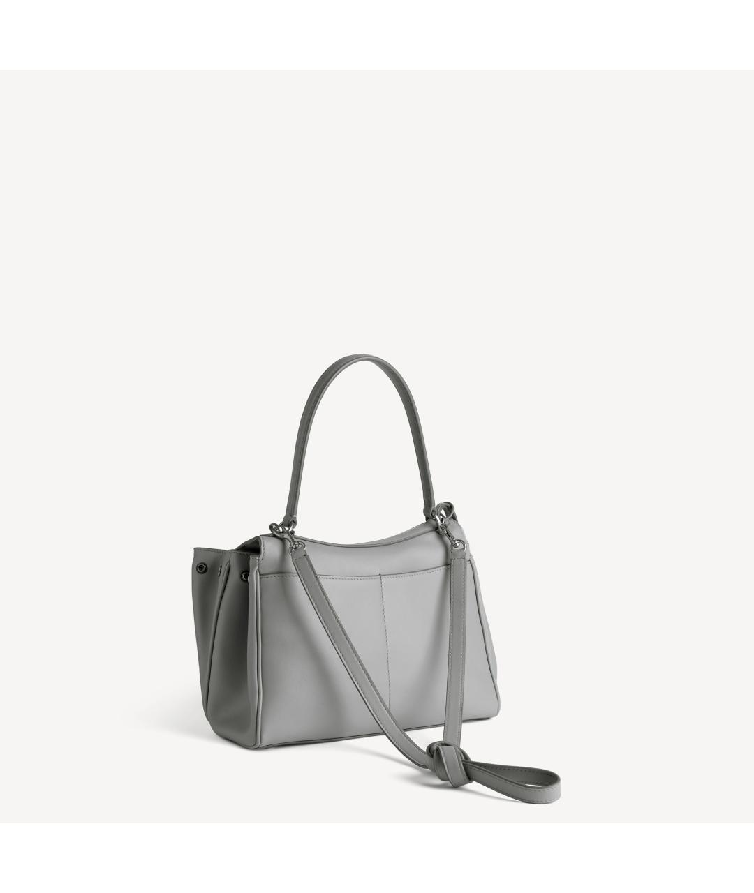 BALENCIAGA Серая кожаная сумка тоут, фото 3