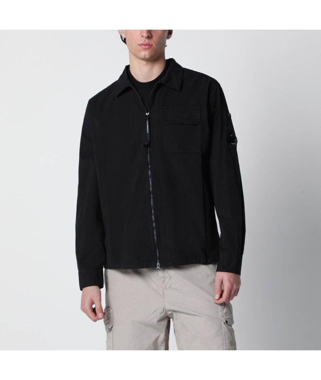 CP COMPANY Черная хлопковая куртка, фото 3