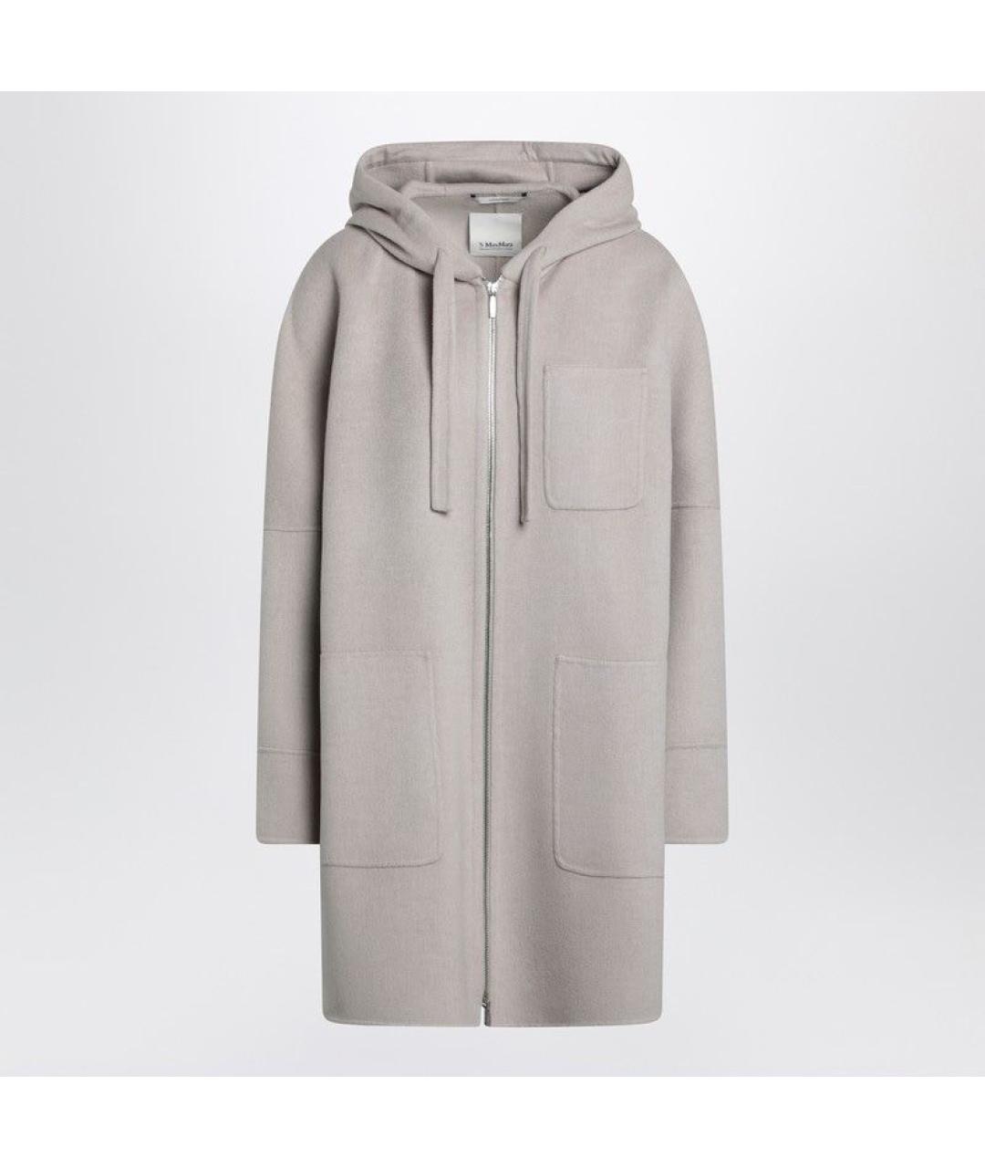 'S MAX MARA Бежевое шерстяное пальто, фото 3