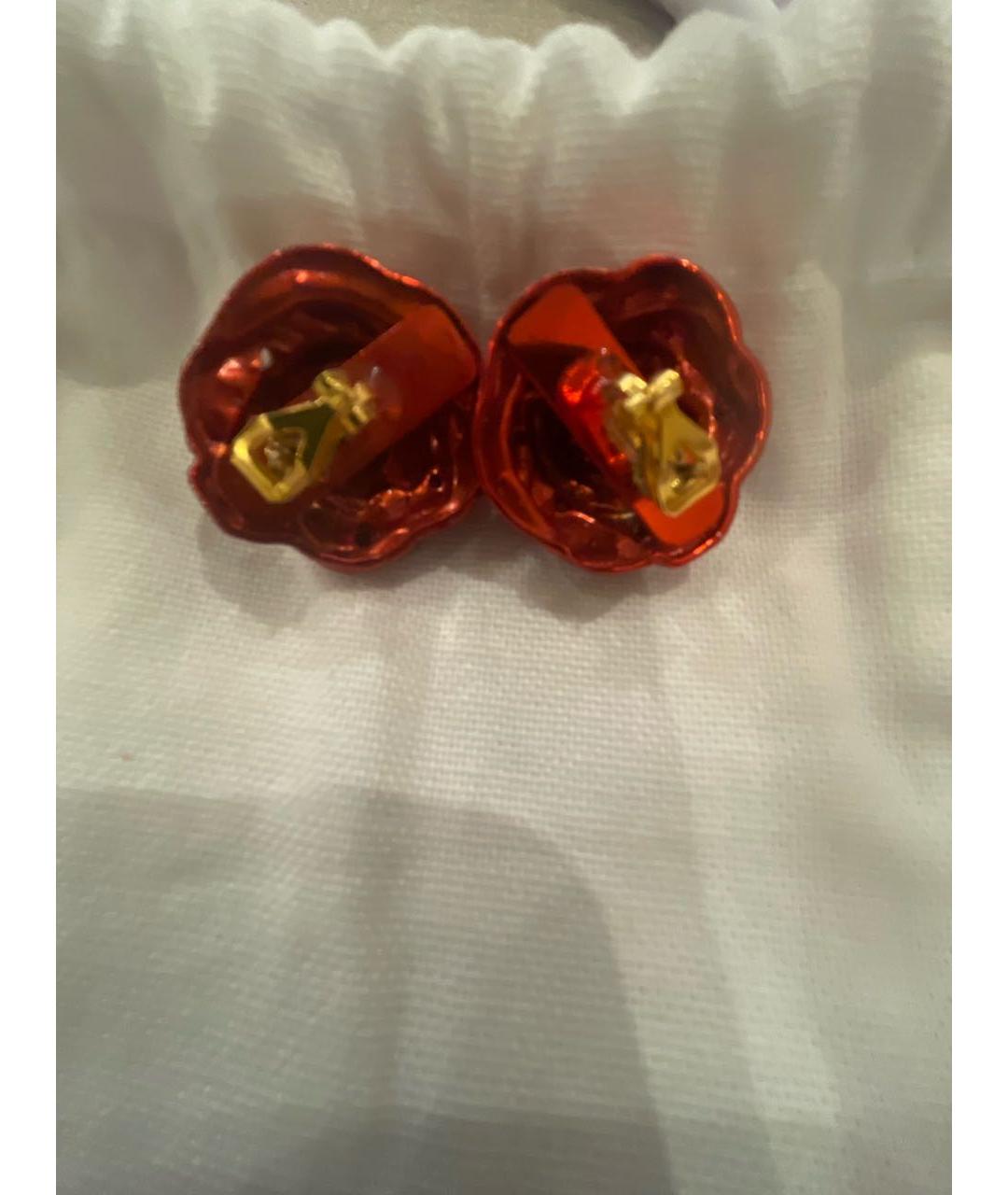 MAGDA BUTRYM Красные металлические серьги, фото 3