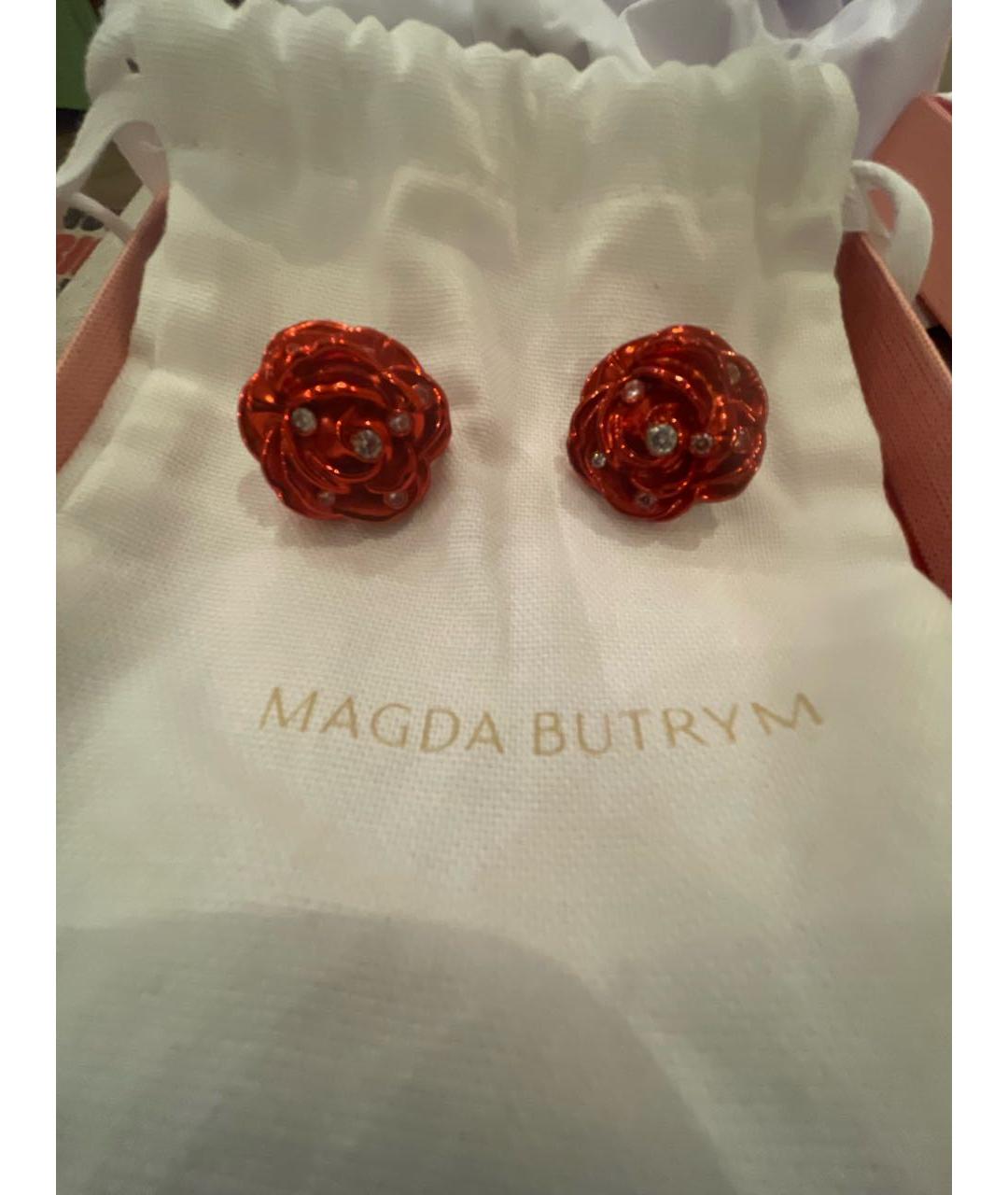 MAGDA BUTRYM Красные металлические серьги, фото 4