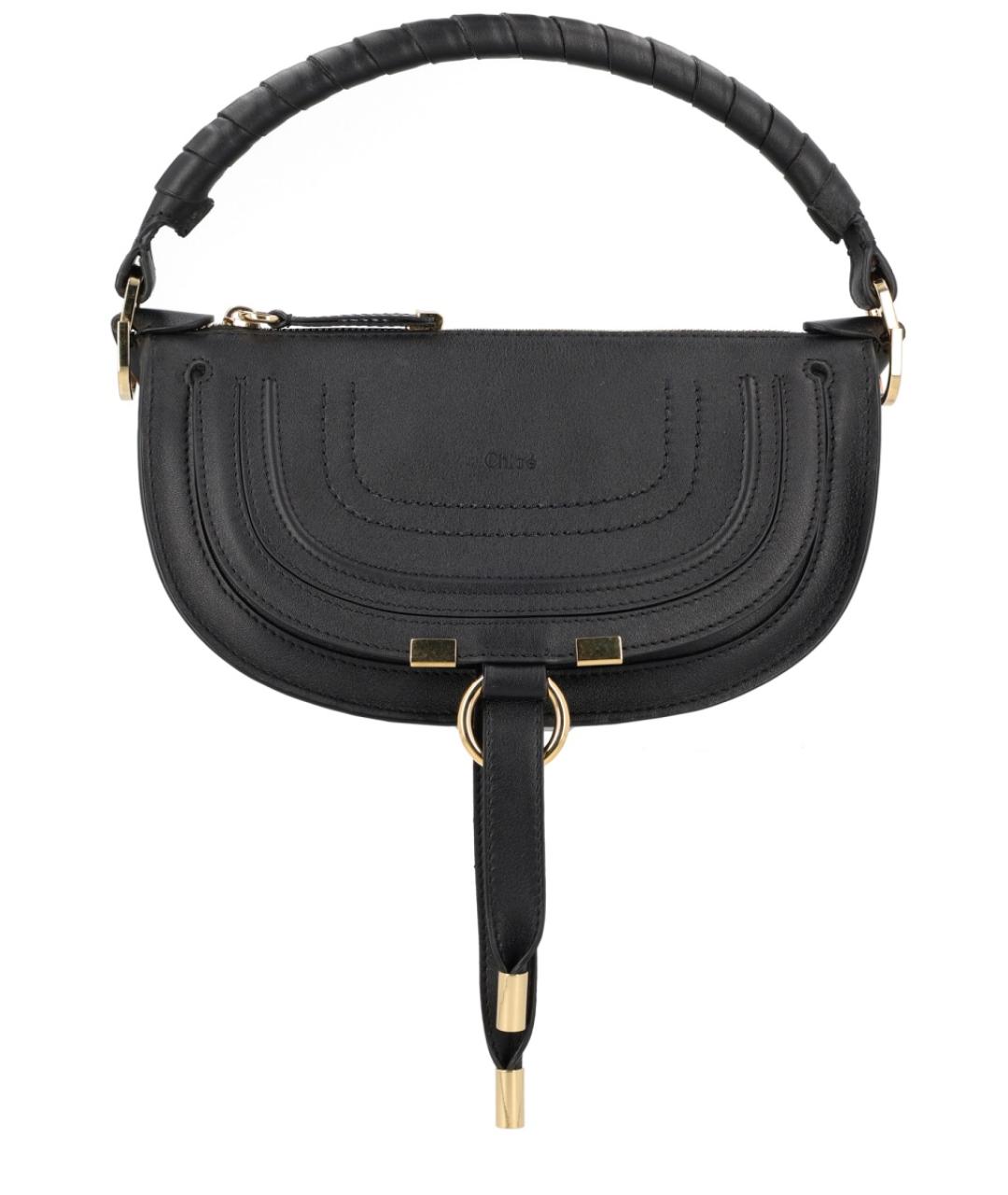 CHLOE Черная кожаная сумка через плечо, фото 1