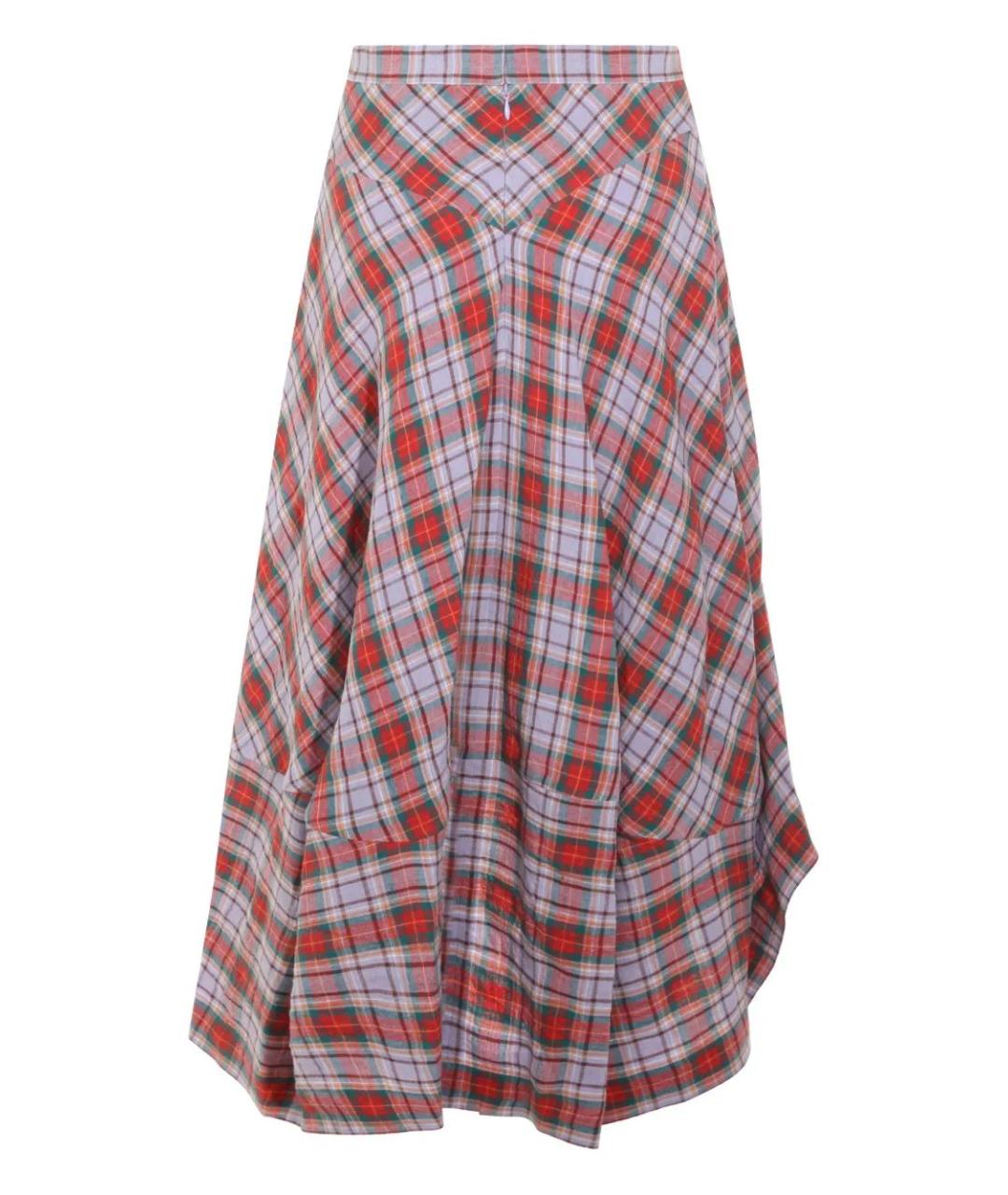 VIVIENNE WESTWOOD Мульти льняная юбка миди, фото 2