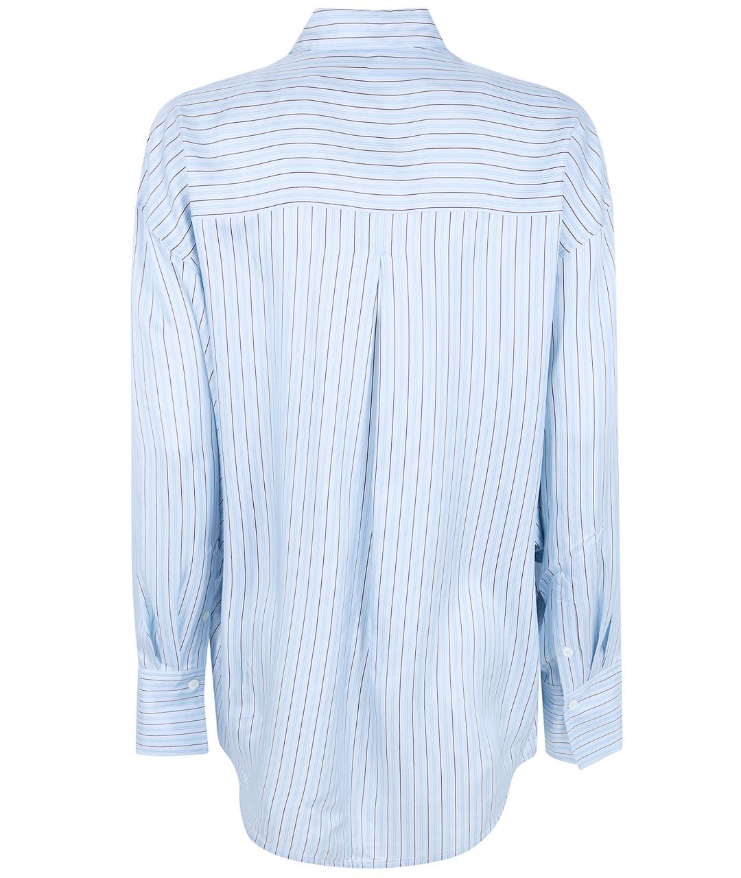 TOTEME Голубая шелковая рубашка, фото 4