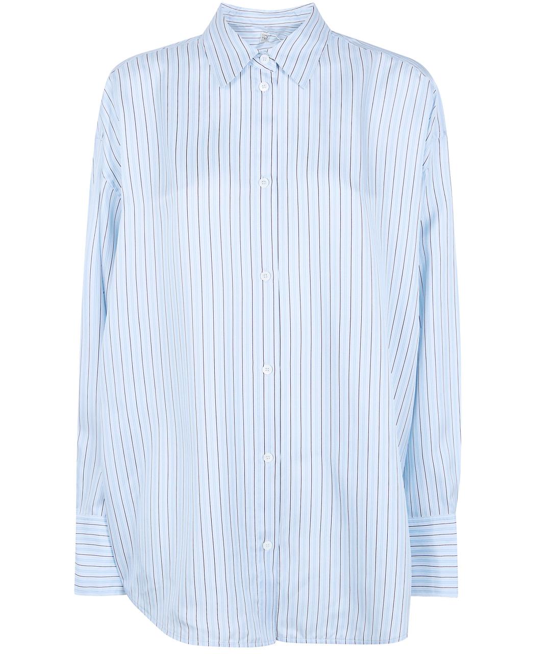 TOTEME Голубая шелковая рубашка, фото 3