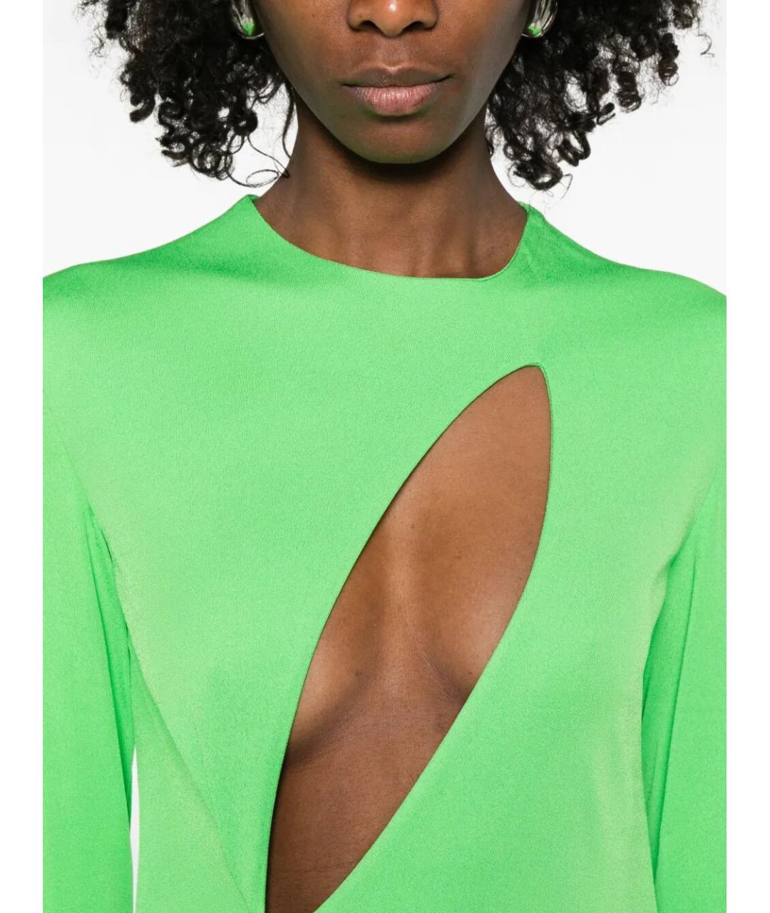 TOM FORD Зеленые вискозное вечернее платье, фото 4