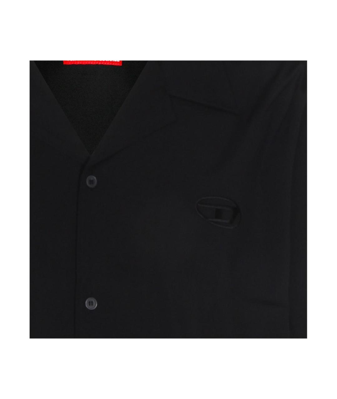 DIESEL Черная хлопковая кэжуал рубашка, фото 3