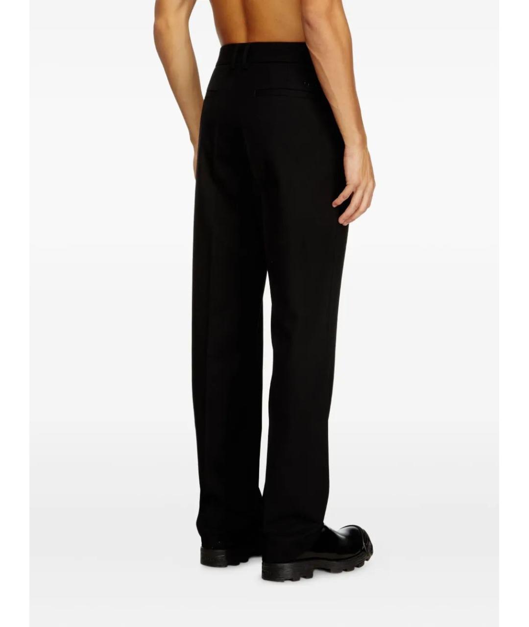 DIESEL Черные полиэстеровые повседневные брюки, фото 4