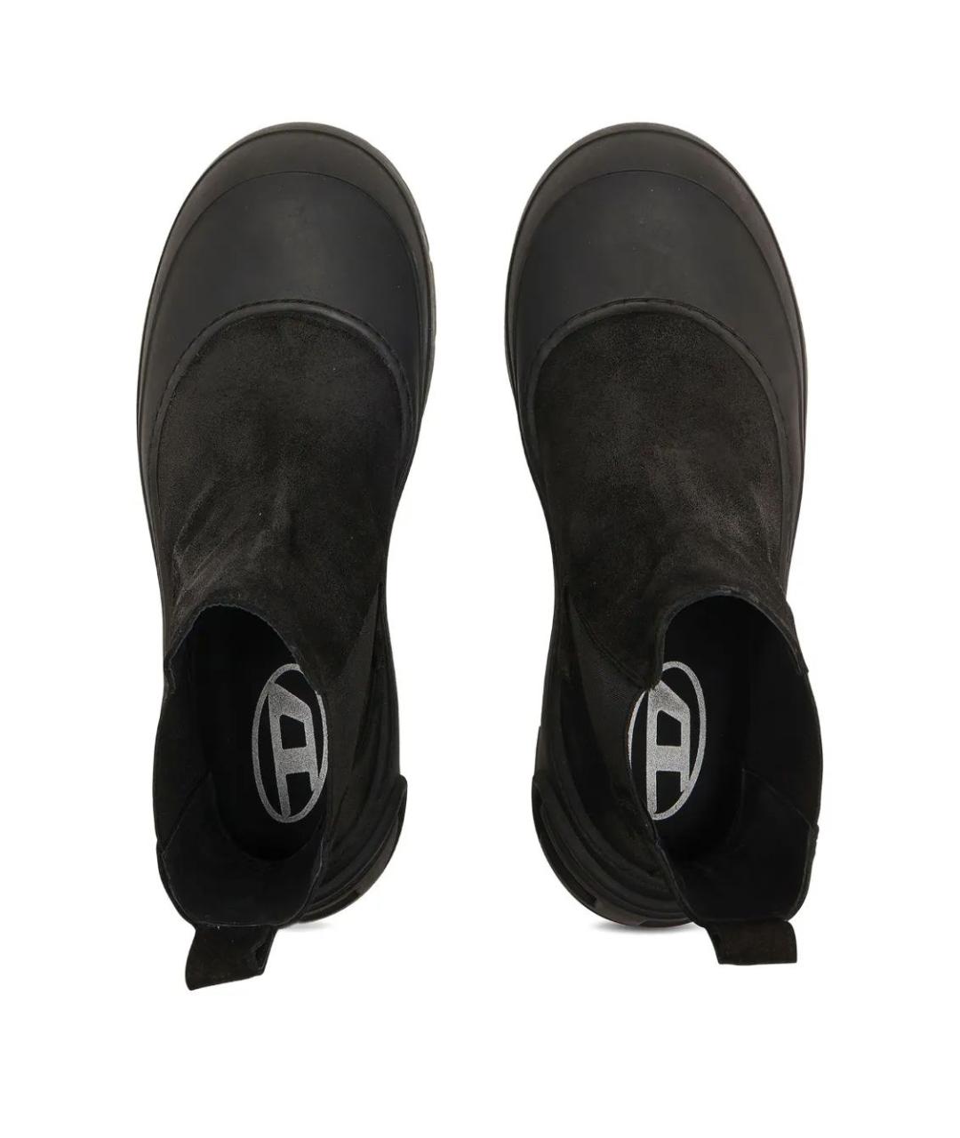 DIESEL Черные кожаные высокие ботинки, фото 3