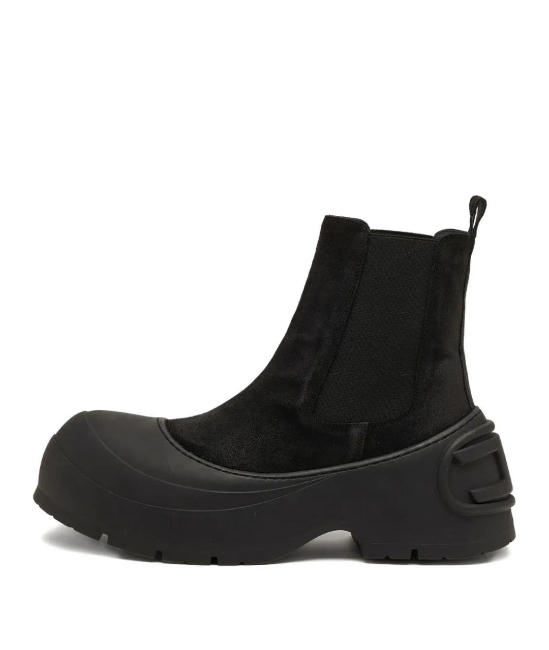 DIESEL Черные кожаные высокие ботинки, фото 6