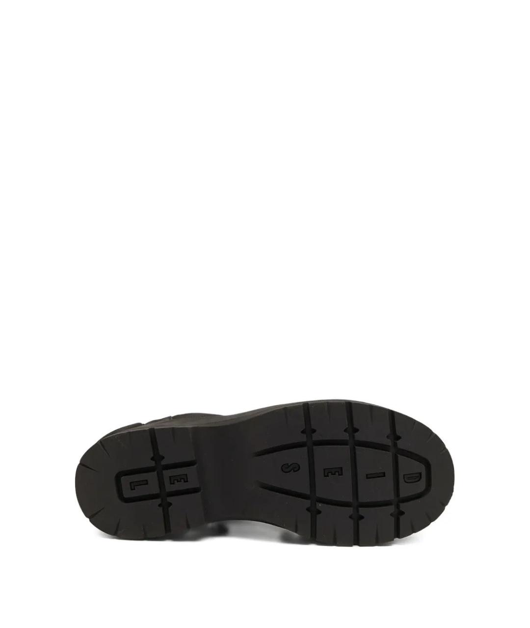 DIESEL Черные кожаные высокие ботинки, фото 5