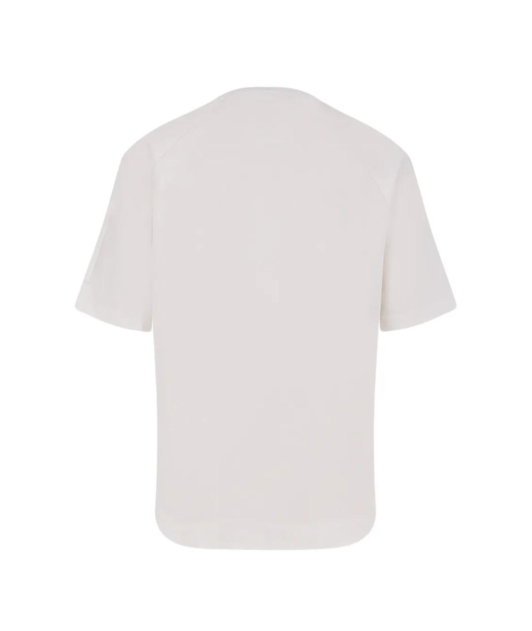 CP COMPANY Белая хлопковая футболка, фото 2