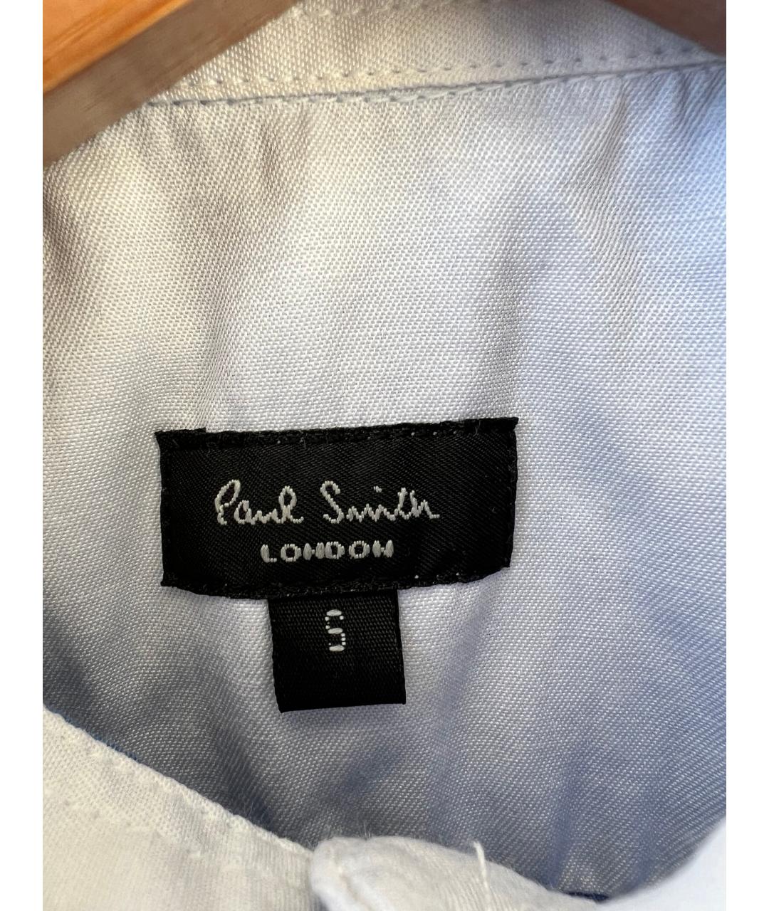 PAUL SMITH Голубая хлопковая рубашка, фото 3