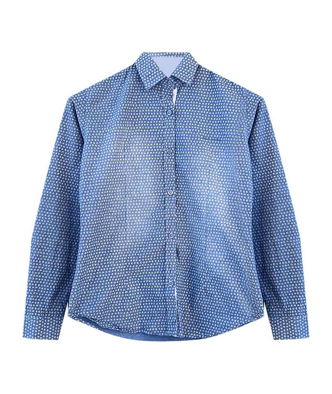 PAUL SMITH Голубая хлопковая рубашка, фото 1