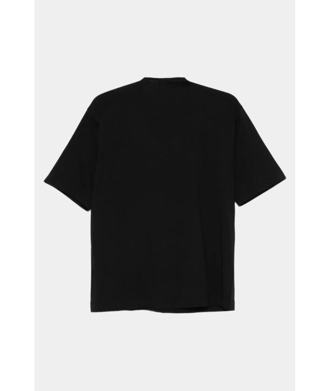 DRIES VAN NOTEN Черная вискозная футболка, фото 3