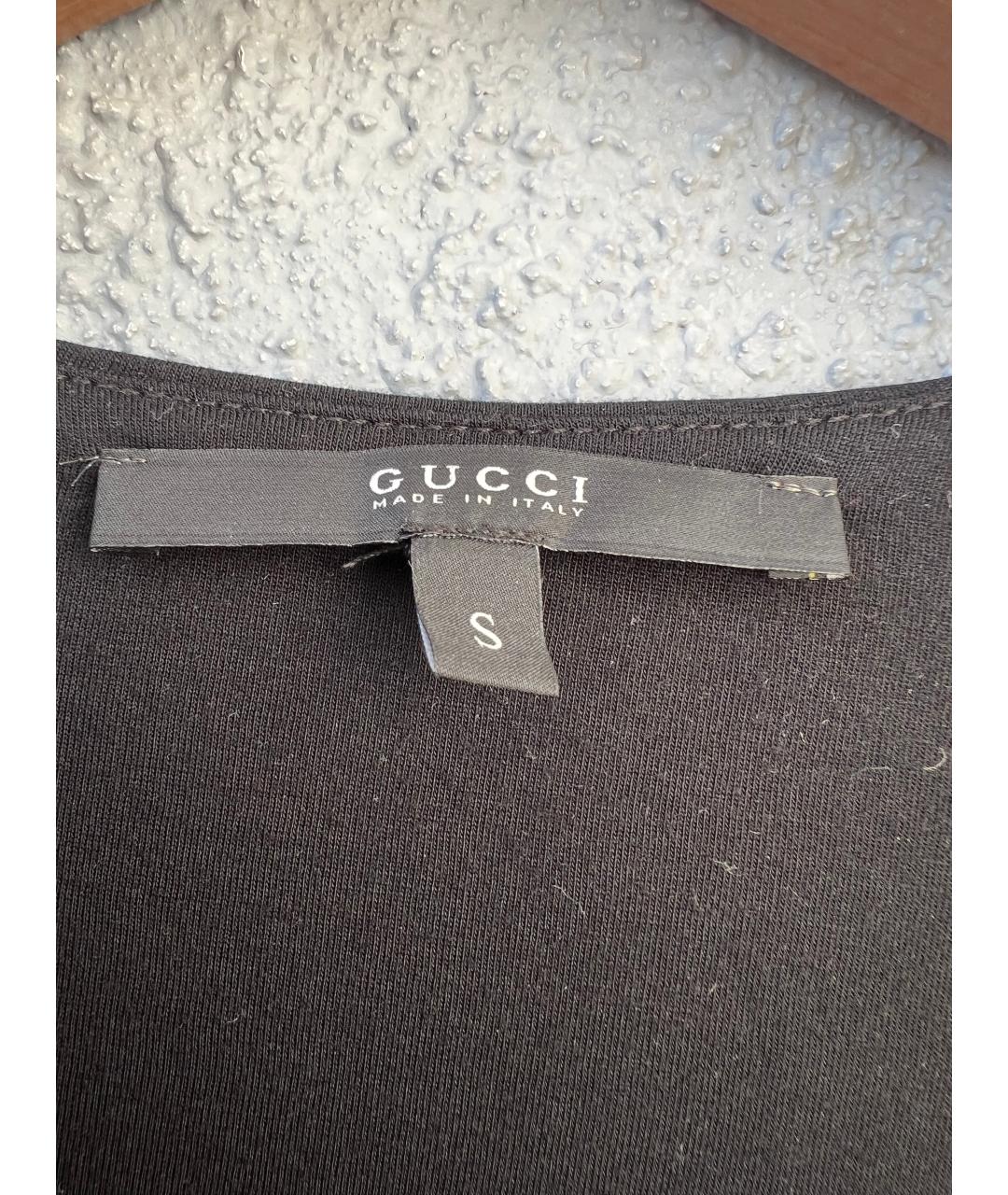 GUCCI Черная футболка, фото 3