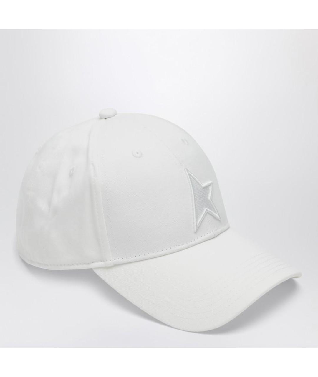 GOLDEN GOOSE DELUXE BRAND Белая хлопковая кепка, фото 2