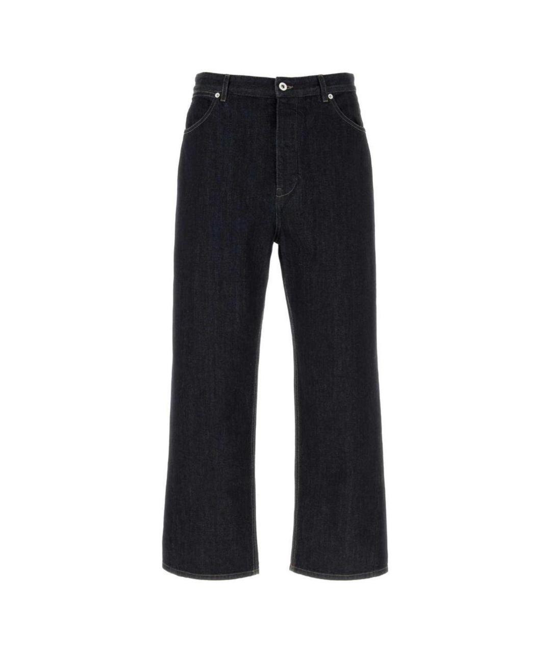 JIL SANDER Черные хлопковые классические брюки, фото 1