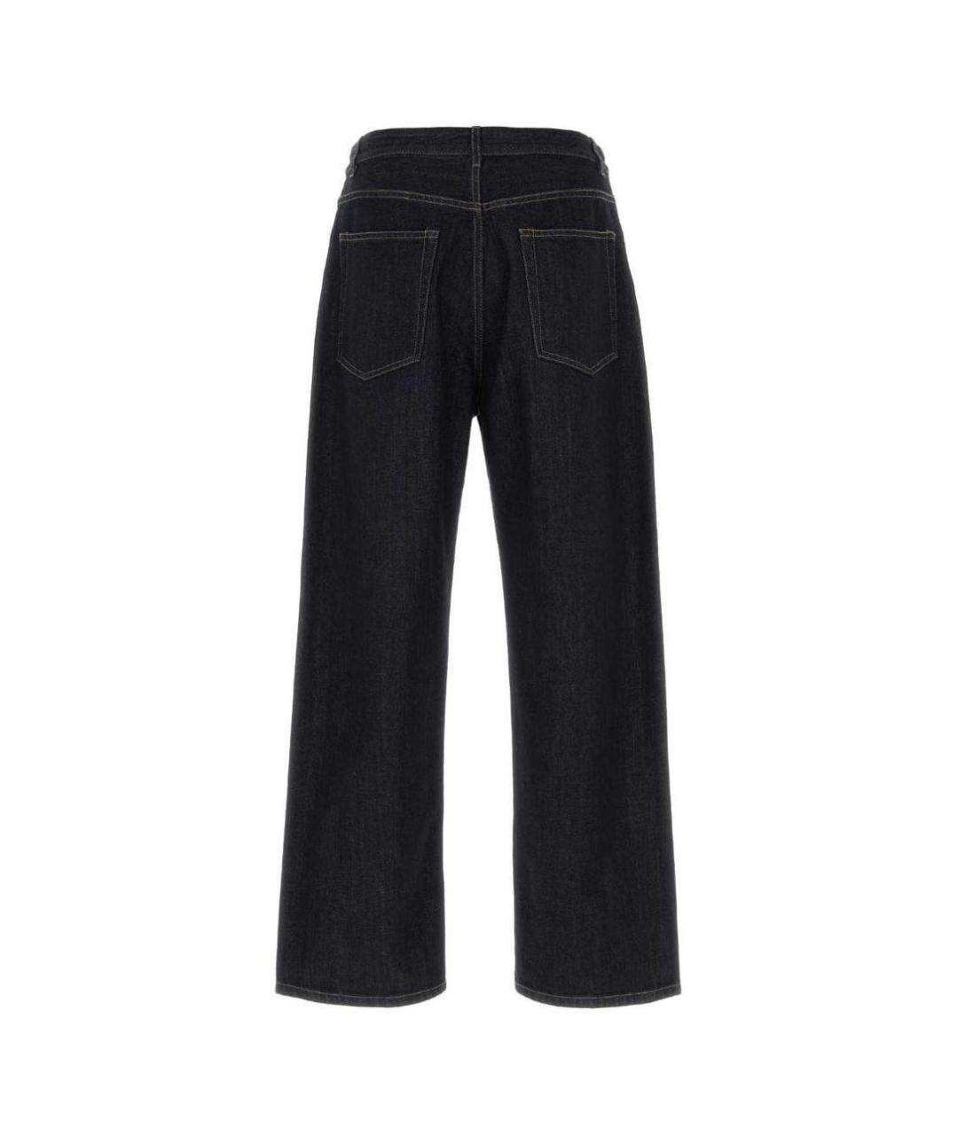 JIL SANDER Черные хлопковые классические брюки, фото 2