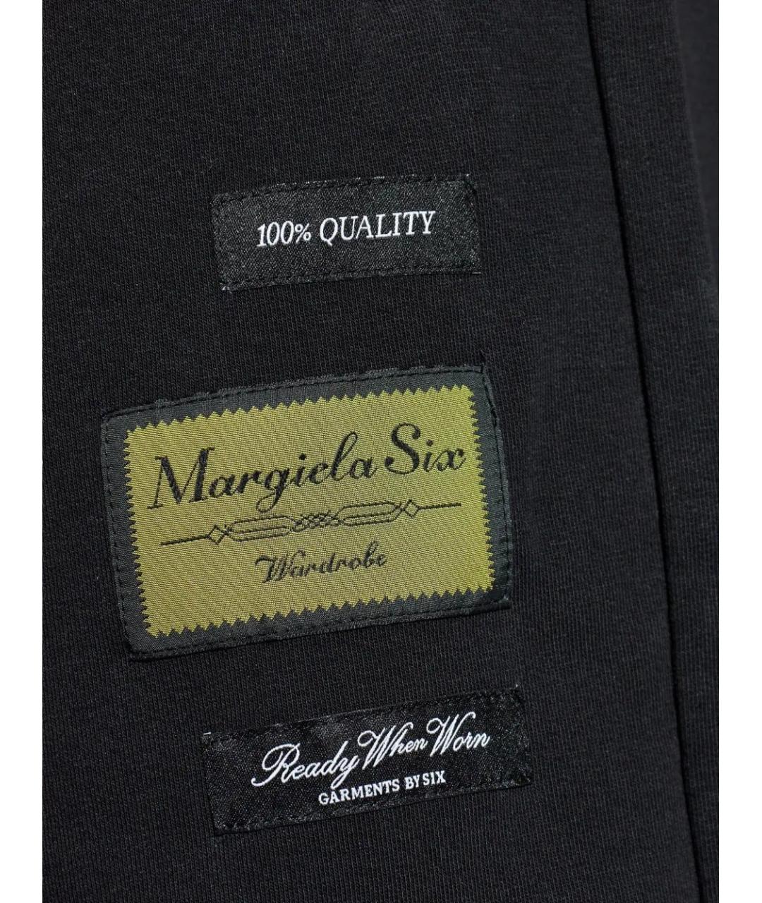 MM6 MAISON MARGIELA Черные хлопковые шорты, фото 5