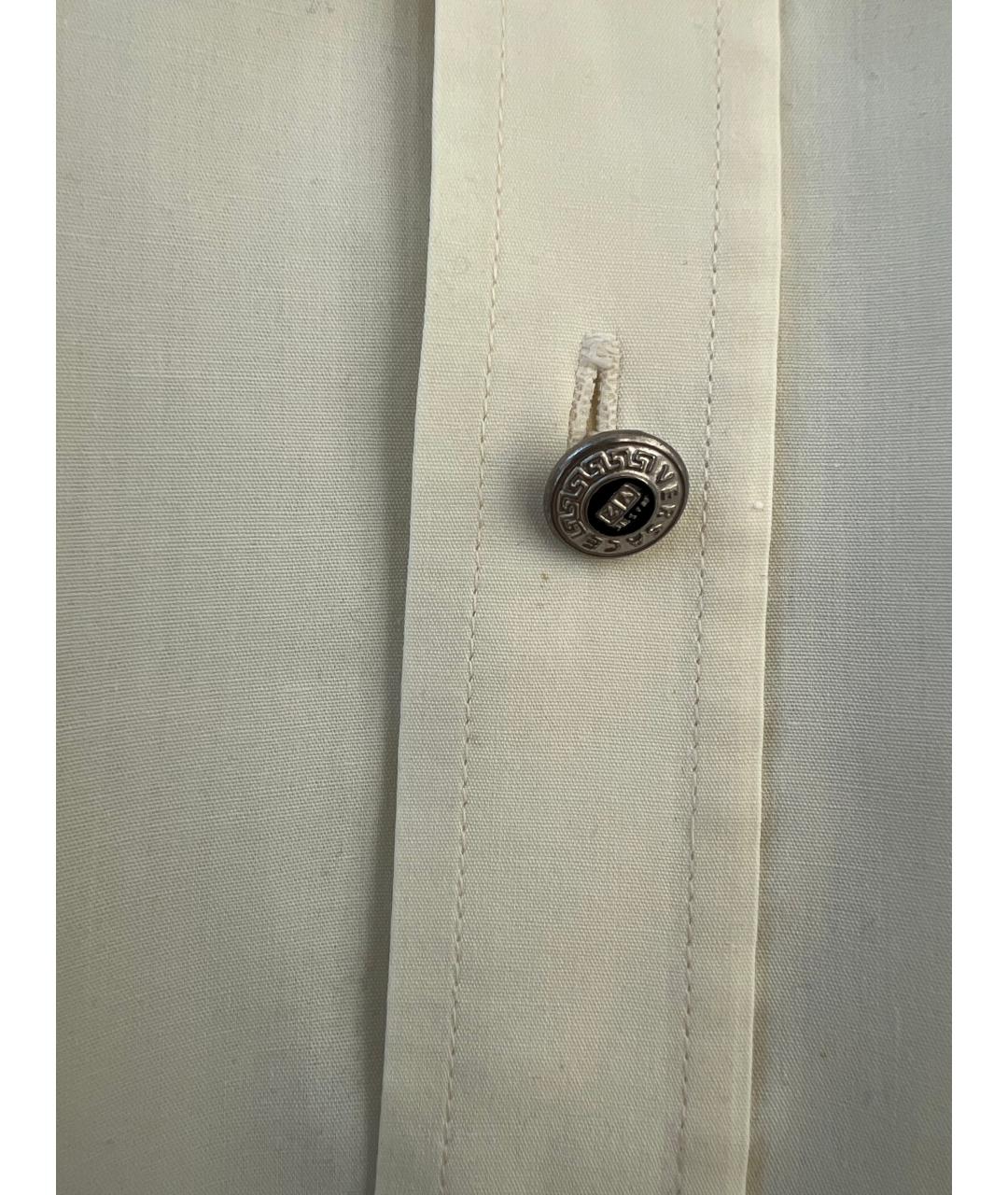 VERSACE Желтая хлопковая кэжуал рубашка, фото 3