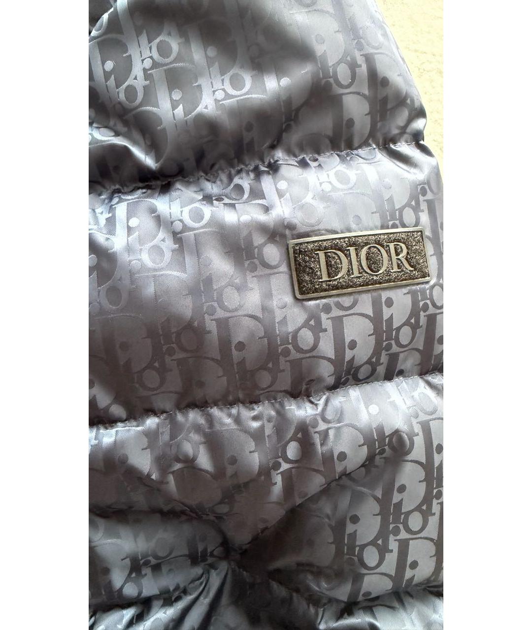 CHRISTIAN DIOR Темно-синяя полиэстеровая куртка, фото 5