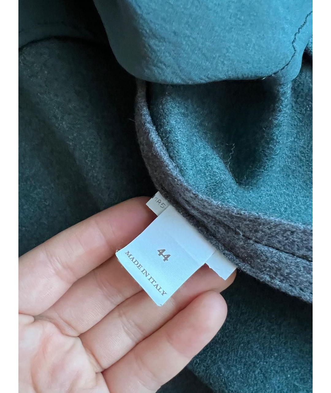 BRUNELLO CUCINELLI Серое шерстяное пальто, фото 7