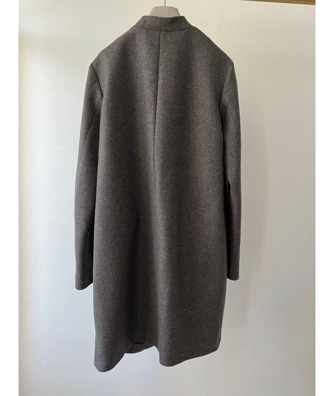 BRUNELLO CUCINELLI Серое шерстяное пальто, фото 2