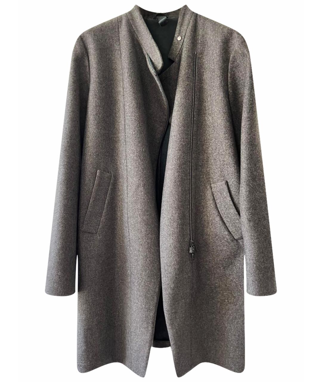 BRUNELLO CUCINELLI Серое шерстяное пальто, фото 1