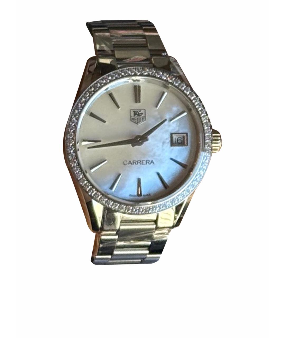 TAG HEUER Серебряные часы, фото 1