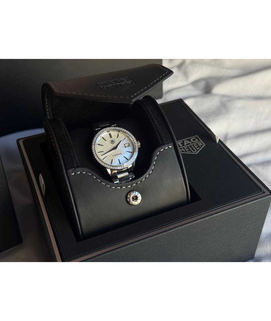 TAG HEUER Серебряные часы, фото 4