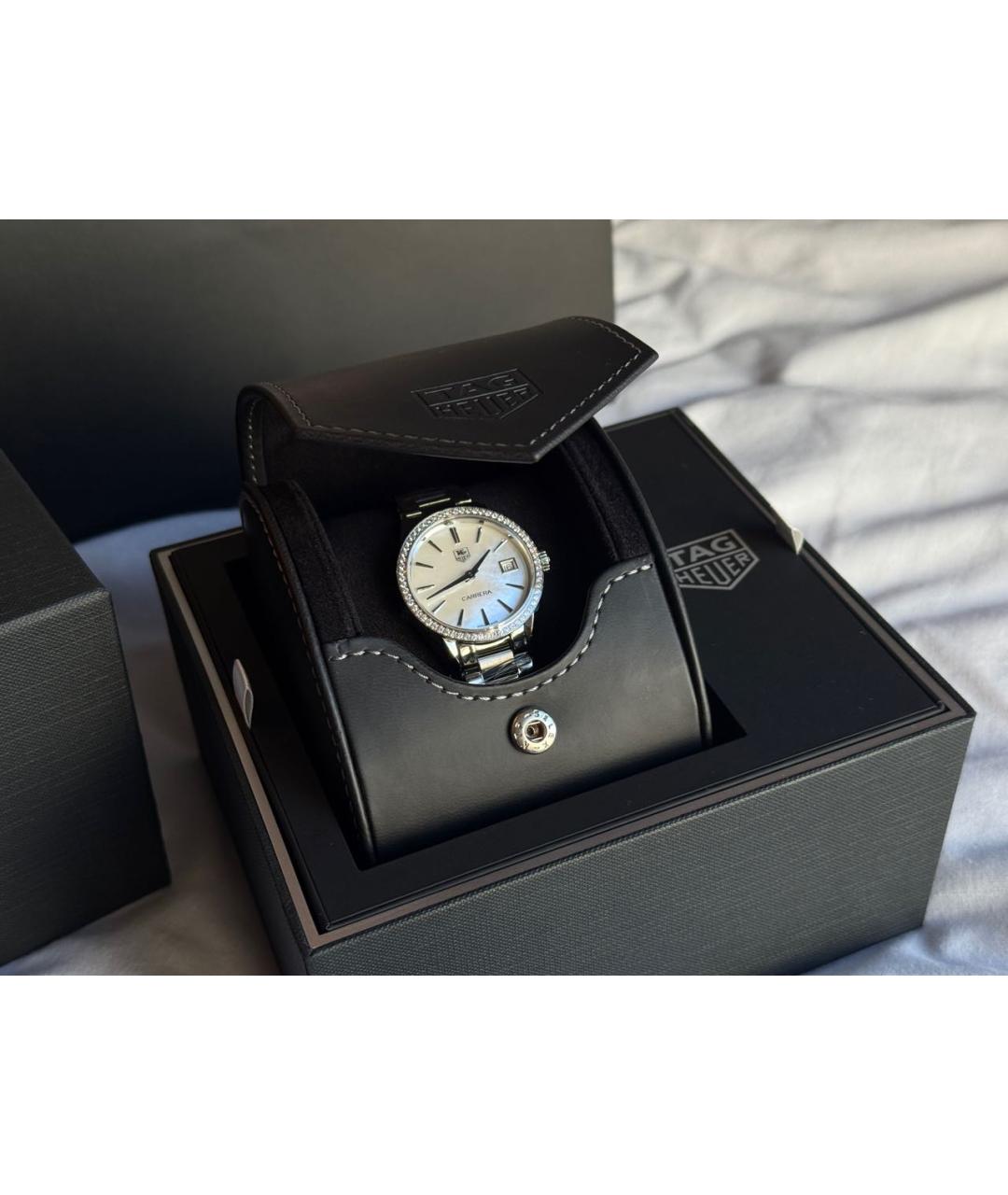 TAG HEUER Серебряные часы, фото 3