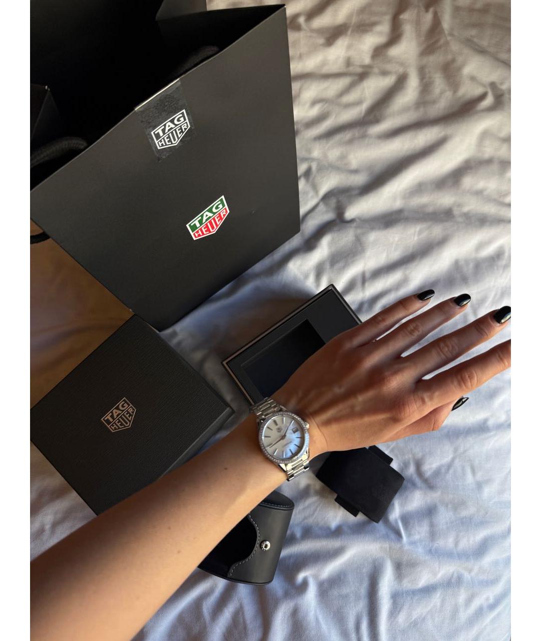 TAG HEUER Серебряные часы, фото 7