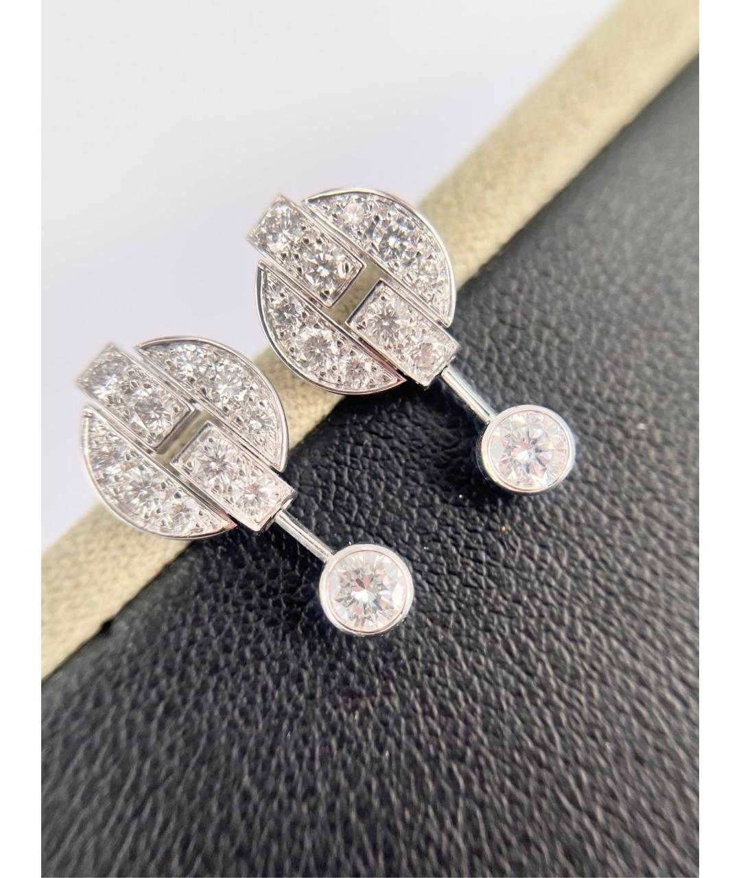 CARTIER Серебряные серьги из белого золота, фото 3