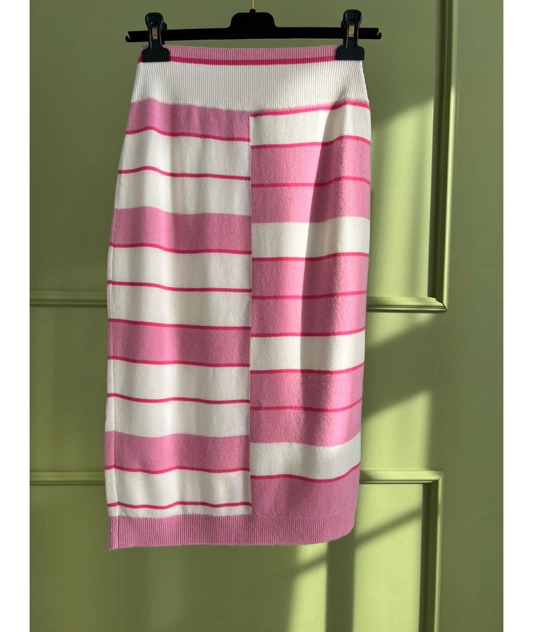 CHANEL Розовая юбка миди, фото 3