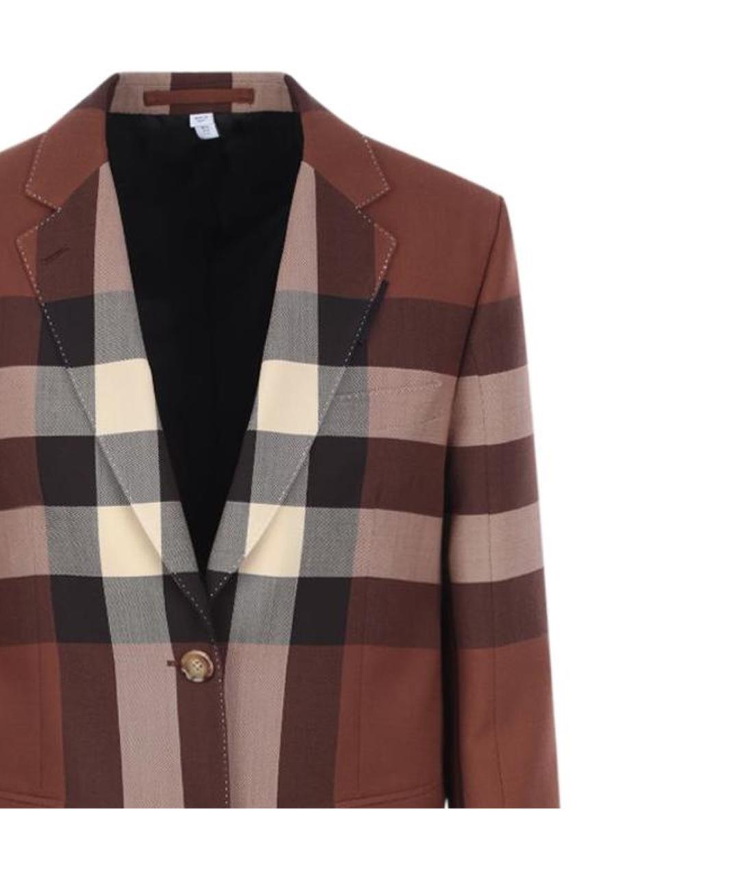 BURBERRY Коричневый жакет/пиджак, фото 4