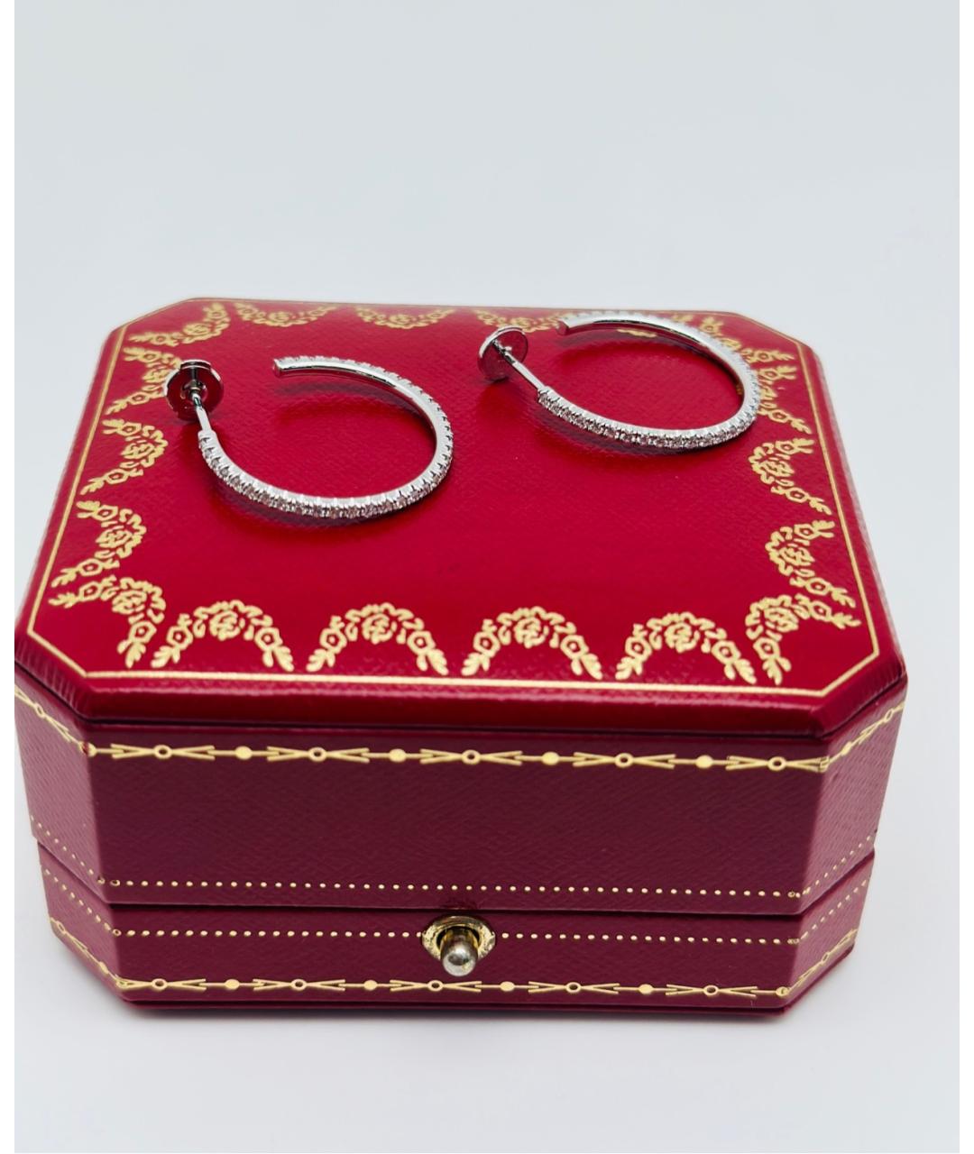 CARTIER Серебряные серьги из белого золота, фото 4