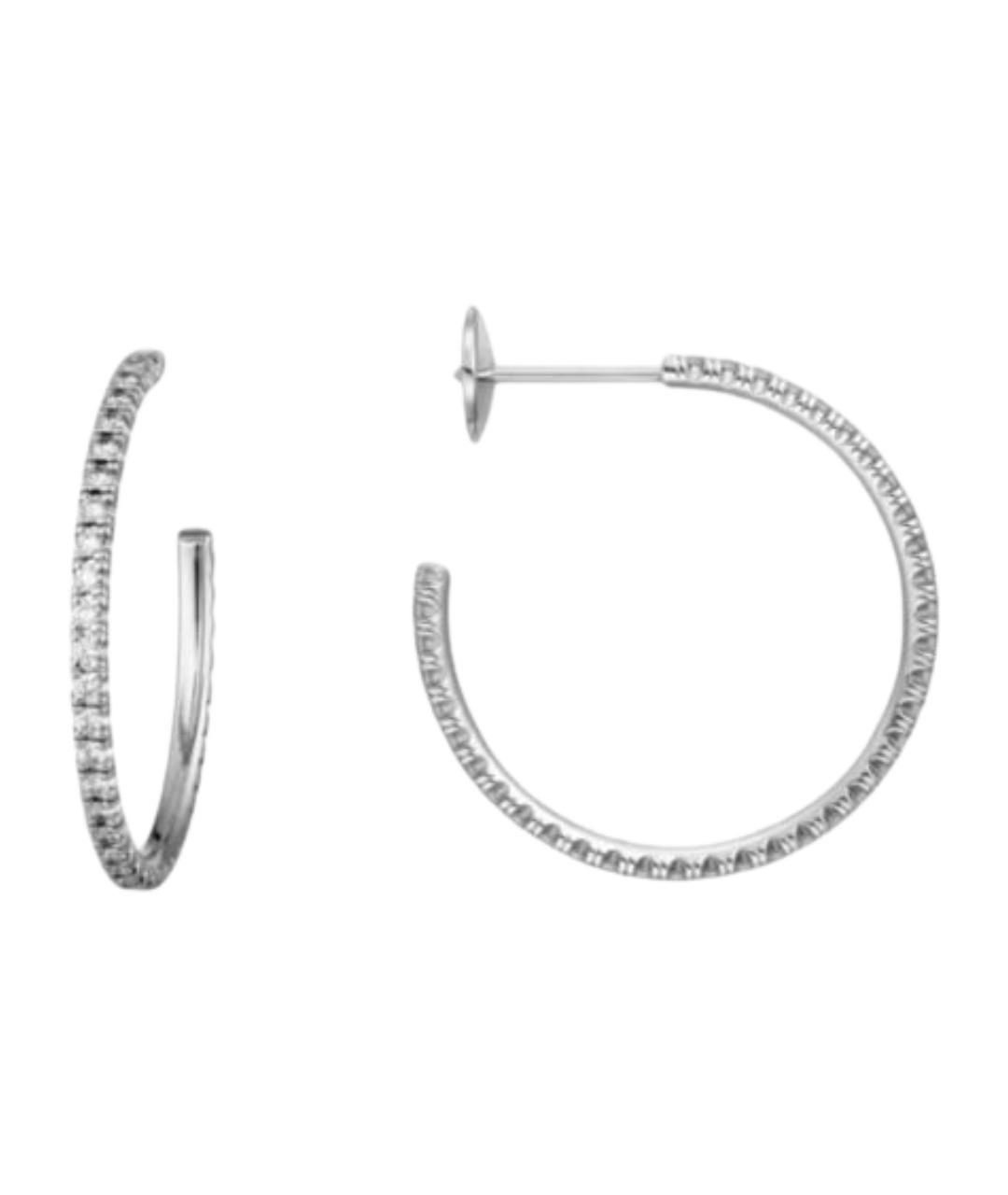 CARTIER Серебряные серьги из белого золота, фото 1